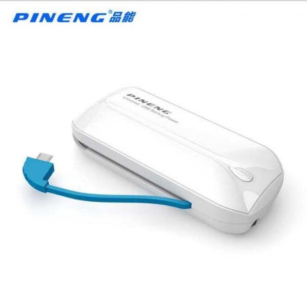 Carregador Portátil Power Bank Pineng Pn-915 Slim 5000 MAH Branco - Morgadosp
