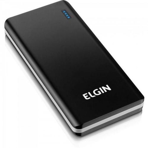 Carregador Portátil USB 10000mah Cp10k Slim Preto/cinza Elgi