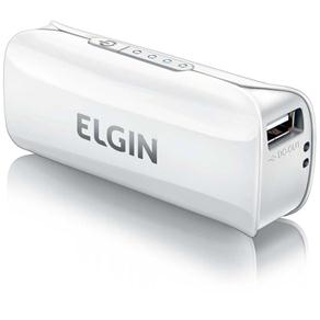 Carregador Portátil USB Elgin CPUSB2600 com Cabo USB e 3 Adaptadores - Branco