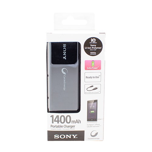 Carregador Portátil USB Sony 1400 Preto