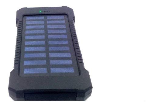 Carregador Power Bank Solar Portátil Universal com Lanterna