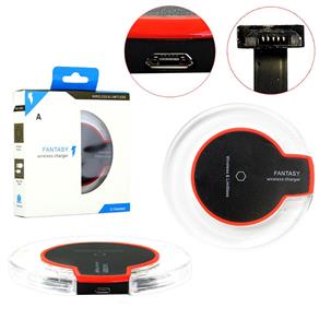 Carregador Sem Fio Charger Wirelless + Receptor V8 Android Wirelless Charger