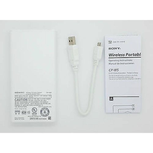 Carregador Sem Fio Wireless Sony Cp W5 5000mah