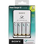 Carregador Sony Power Charger AA Cicle Energy com 4 Baterias Recarregáveis