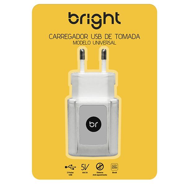 Carregador USB DE Tomada -0477 - Bright