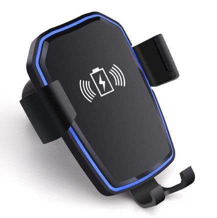 Carregador Veicular Qi Wireless Sem Fio para Celular Preto - Oem