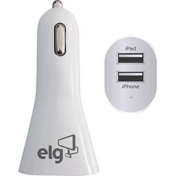 Tamanhos, Medidas e Dimensões do produto Carregador Veicular 2 Saídas USB (2,4A/1A) - ELG