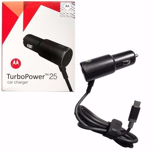 Carregador Veicular Turbo Power 25W Cabo Micro USB Motorola