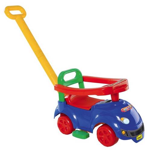 Carrinho Andador com Haste para Empurrar Toys Walk Mk193 Dismat