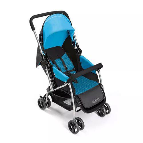 Carrinho de Bebê 0 a 15Kg Berço Flip Azul BB503 Multikids
