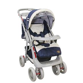 Carrinho de Bebê Baby Style 613 - Azul Marinho/Bege