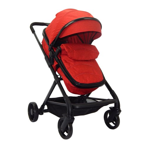 Carrinho de Bebê Berço com Moises Vermelho - Mc4895-V