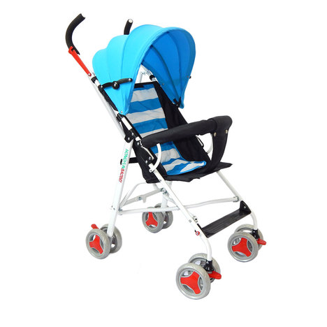 Carrinho de Bebê Guarda Chuva Passeio Azul - Mc4871-A