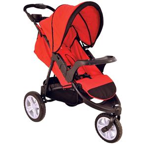 Carrinho de Bebê Lenox Fox P52 - Vermelho e Cinza