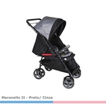 Carrinho de Bebê Maranello II Preto Cinza