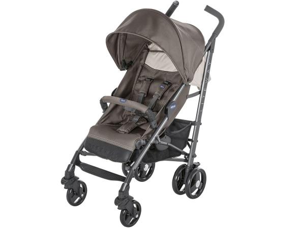 Carrinho de Bebê Passeio Chicco Lite Way - Stroller Dove Gray Reclinável 5 Posições