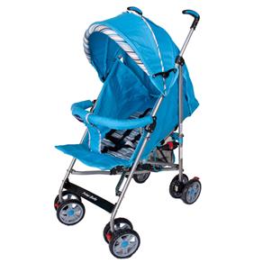 Carrinho de Bebê Prime Baby Premium Listrado 1006-B - Azul