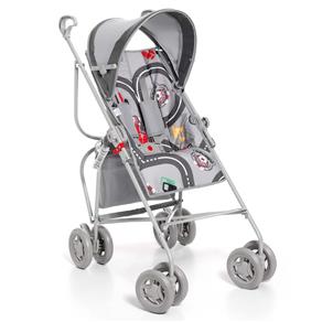 Carrinho de Bebê Reversível Fórmula Baby 1001FB Cinza - Galzerano