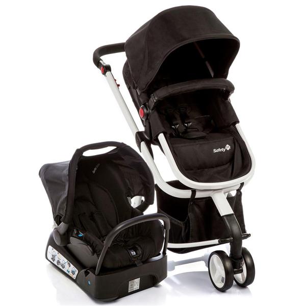 Carrinho de Bebê Safety 1st Travel System Mobi - Black e White
