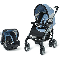 Carrinho de Bebê Travel System + Bebê Conforto - Perugia Fancy Blue - Infanti