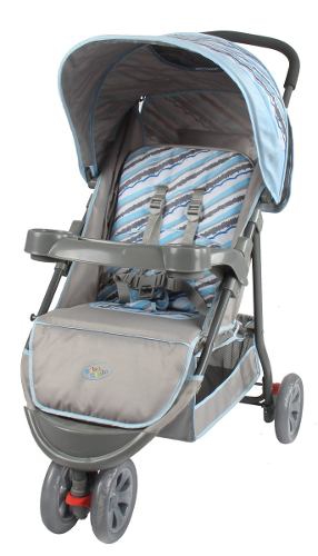 Carrinho de Bebê Triciclo Junne Baby Style - Azul