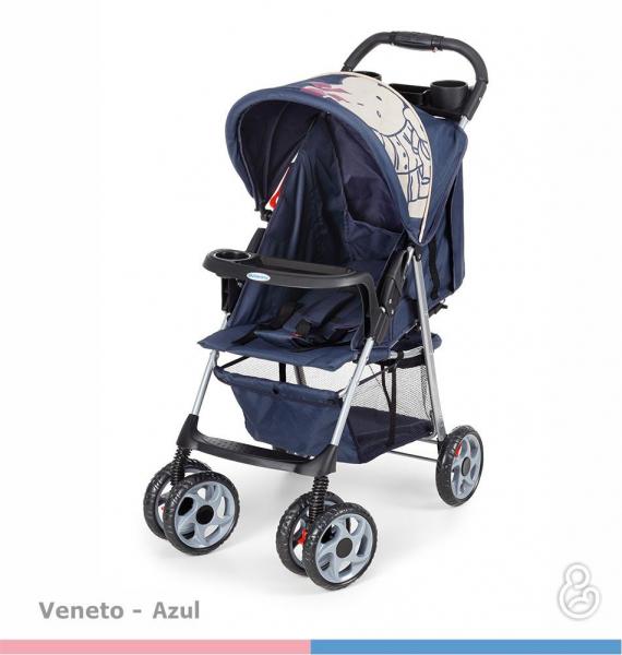 Carrinho de Bebê Veneto Azul - Galzerano