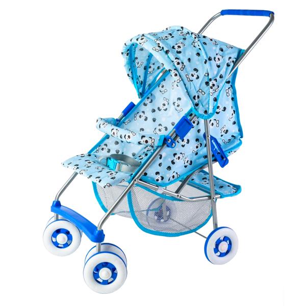 Carrinho de Boneca Milano Luxo Azul Reborn - Brinquedos Oliveira