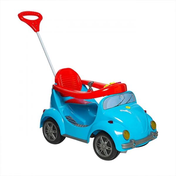 Carrinho de Passeio Infantil Calesita 1300 Fouks com Pedal Azul