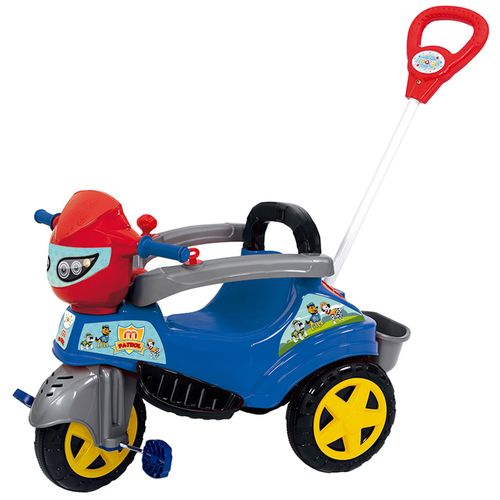Tudo sobre 'Carrinho de Passeio ou Pedal Triciclo Baby City M-Patrol - Maral - Azul'