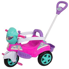 Carrinho de Passeio ou Pedal Triciclo Baby City Menina - Maral - Rosa