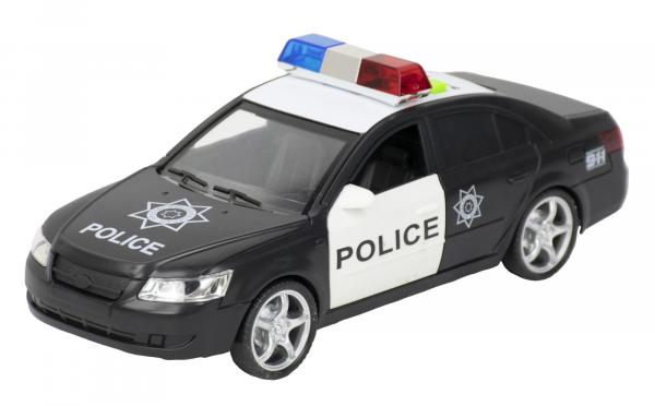 Carrinho de Polícia com Sirene, Luzes e Som e Porta que Abre e Fecha - Bbr Toys