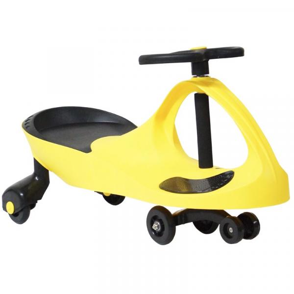 Carrinho Gira Gira Car Infantil Brinquedo Criança Importway Giro BW-004-AM Amarelo