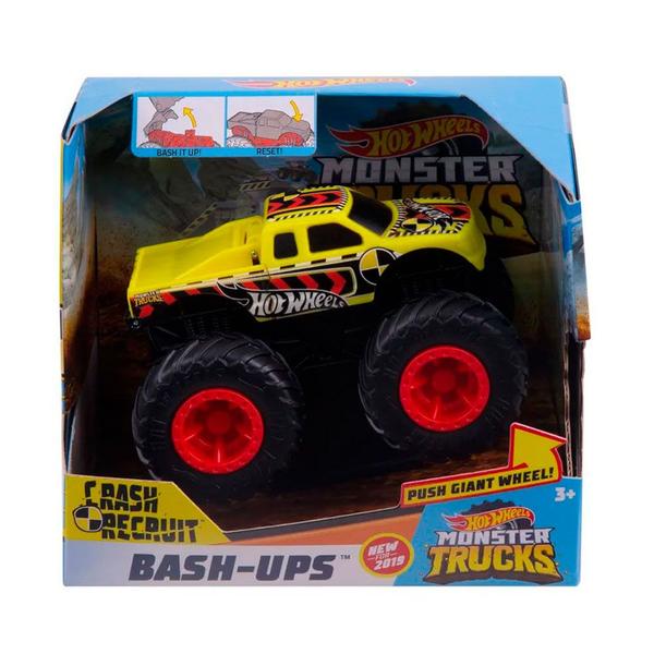 Carrinho Hot Wheels Monster Trucks Crash Recruit - Mattel
