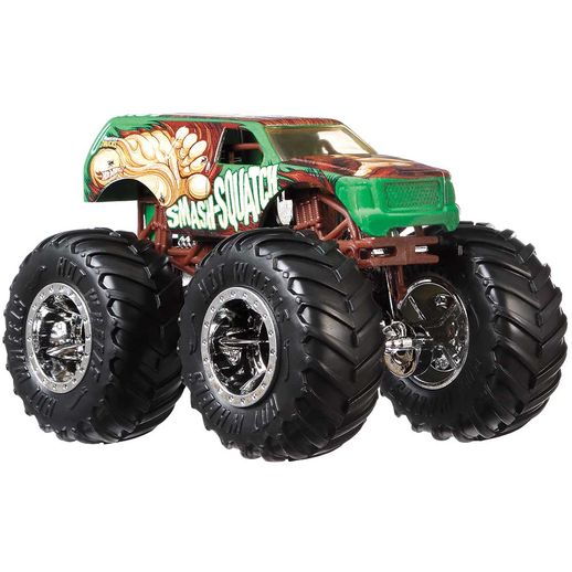 Carrinho Hot Wheels Monster Trucks Smash-Squatch - Mattel