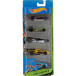 Carrinho Hot Wheels Spiral Stack - Up 5 Unidades - Mattel