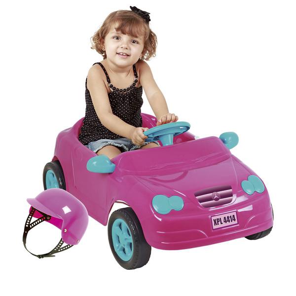 Carrinho Infantil à Pedal Mercedes Rosa 4130 Homeplay