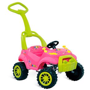Carrinho Jipe Smart Car Infantil Rosa 469 Bandeirante