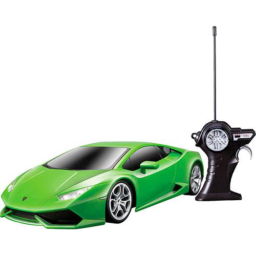 Tudo sobre 'Carrinho Lamborghini com Controle Remoto 1:14 Verde - Maisto'