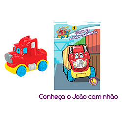 Tudo sobre 'Carrinho + Livro Primeiras Histórias João Caminhão - Dican'