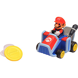 Carrinho Mario Kart Coin Racers Mario - DTC