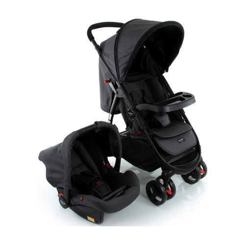 Carrinho Travel System Nexus Cosco - Preto Mescla