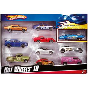 Carrinhos e Cia HOT Wheels C/10 Carrinhos SORT