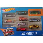 Carrinhos Hot Wheels HW Pacote 10 Carros - 2017