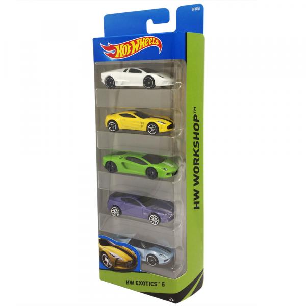 Carrinhos Hot Wheels - Pacote com 5 Carros - HW Exotics 5 - Mattel