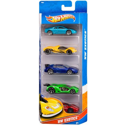 Carrinhos Hot Wheels - Pacote com 5 Carros - HW Exotics - Mattel