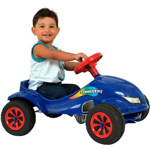 Carro a Pedal Speed Play - Azul - Homeplay