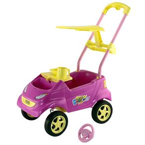 Carro BabyCar Pink e Amarelo Homeplay