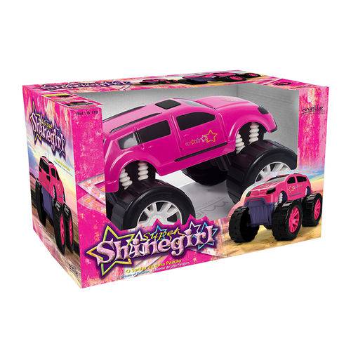 Carro Camionete de Brinquedo Super Shinegirl Rosa