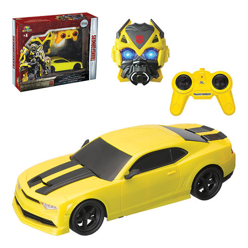 Carro Carrinho Controle Remoto Bumblebee Transformers com Mascara