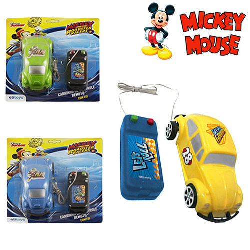 Carro com Controle Remoto com Fio a Pilha Mickey